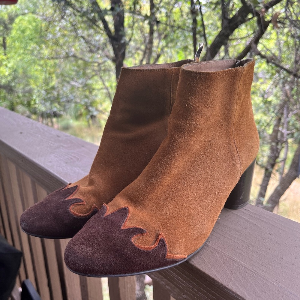 Free people Adele suede ankle boots